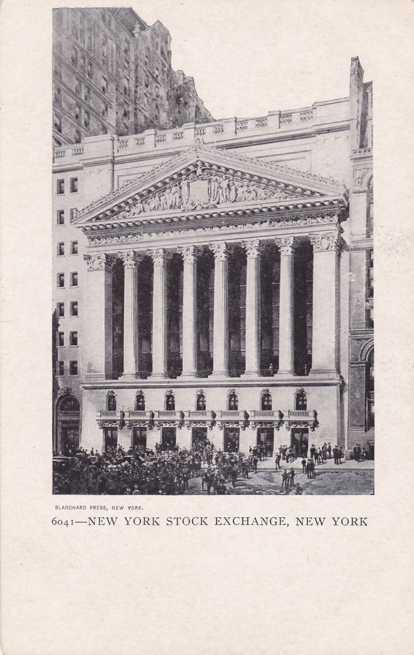 New Stock Exchange NYC, New York City UDB - Blanchard Press