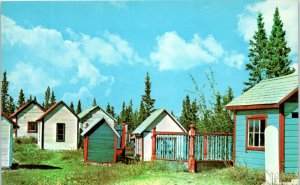 1960s Indian Graveyard at Champagne Yukon Canada Alaska Hwy Postcard