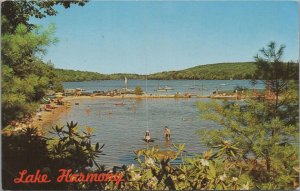 Postcard Lake Harmony in the Poconos Lake Harmony PA 1962