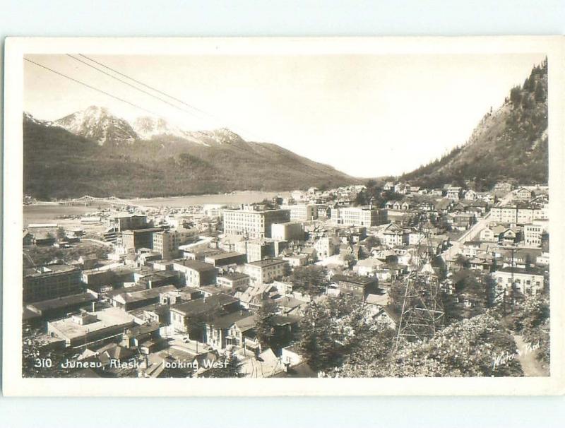 Pre-1950 rppc NICE VIEW Juneau Alaska AK W0539