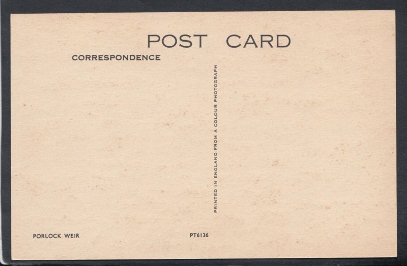 Somerset Postcard - Porlock Weir     RS13956