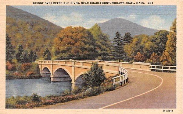 Bridge over Deerfield River in Mohawk Trail, MA Near Charlemont.
