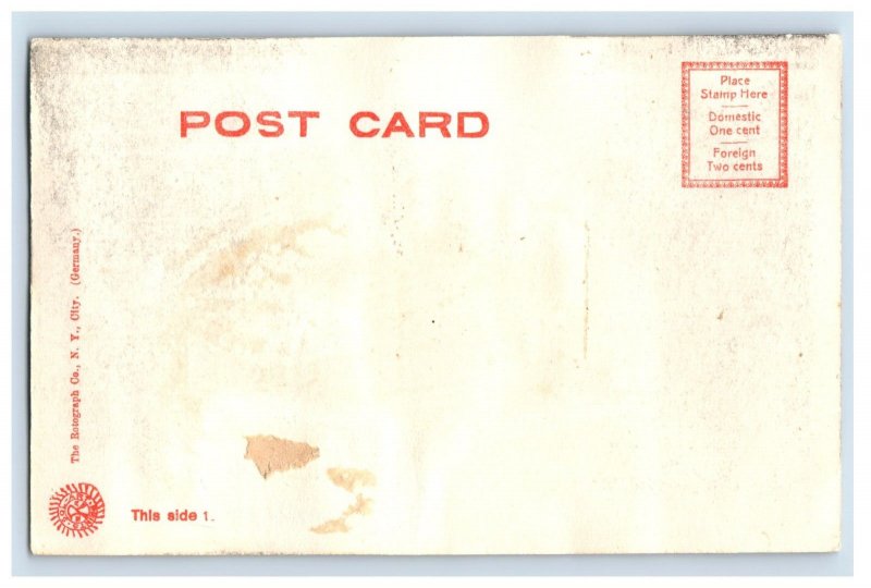 C. 1910 Cherry Street Vicksburg Miss Trolly Postcard F132E