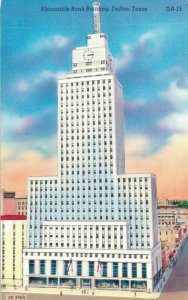 USA Mercantile Bank Building Dallas Texas Chrome Postcard 03.34