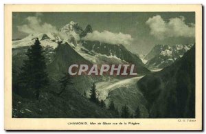 Old Postcard Chamonix Mer de Glace for the Flegere