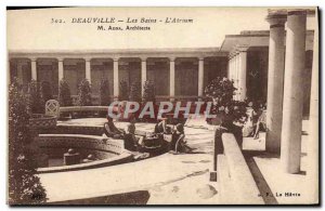 Old Postcard Deauville baths l & # 39atrium