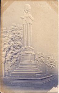 Savannah GA, Gordon Monument, RR Pioneer, 1910, Embossed