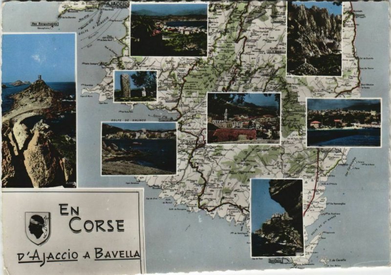 CPM D'Ajaccio a Bavella - Map - Scenes - Views CORSICA (1088135)