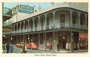 Postcard Vieux Carre Street Scene New Orleans Louisiana