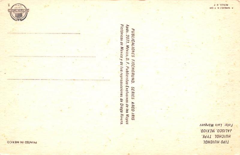  Mexico Postcard Tarjeta Postal Tipo Huichol 