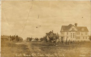 PC CPA US, ND, CARRINGTON, EAST MAIN ST 1912, REAL PHOTO POSTCARD (b6852)