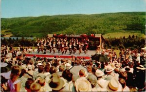 Gaelic Mod at St. Ann NS Nova Scotia Highland Dance Bagpiping Unused Postcard H9