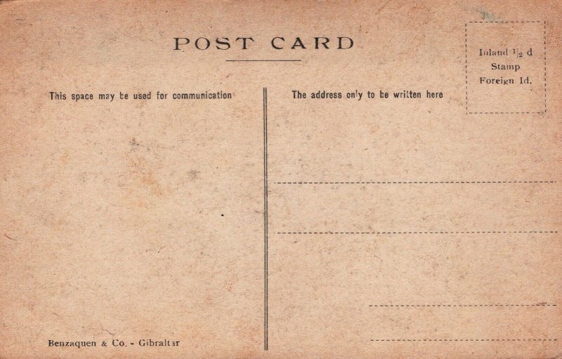 Gibraltar Rosia ands Barracks Vintage Postcard 03.95