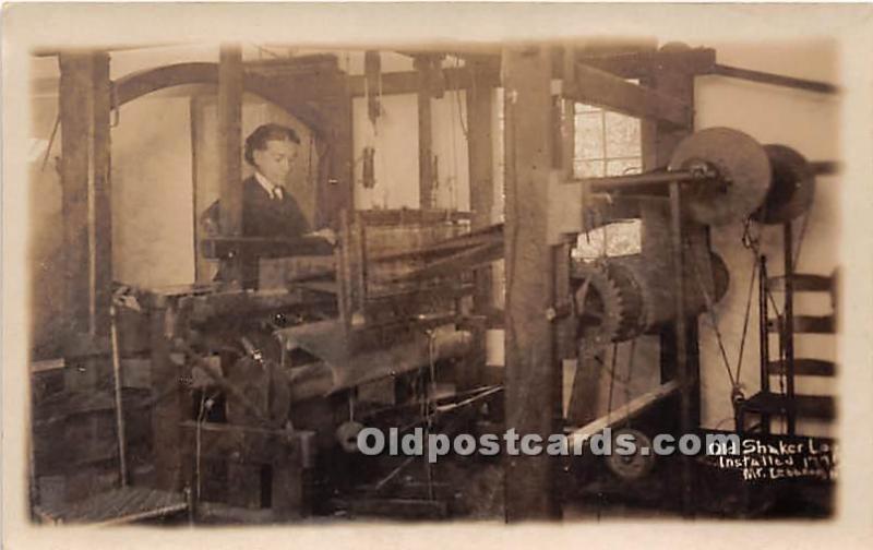 Old Shaker Loom Installed 1775 real photo Mount Lebanon, NY USA Unused 