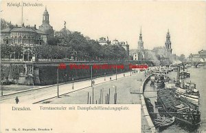 Germany, Dresden, Terrassenufer mit Dampfschifflandungsplatz, Ruprecht No 96