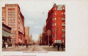 Superior Street, Duluth, Minnesota, Very Early Postcard, Used