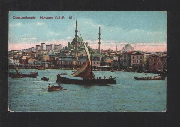 076903 CONSTANTINOPLE Mosque Valide view Vintage PC