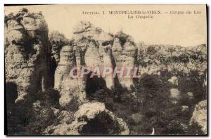 Old Postcard Aveyron Montpellier Old Cirque Du Lac La Chapelle