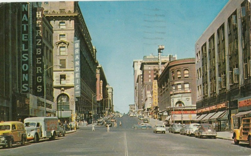 OMAHA  Nebraska 1958  Douglas Street