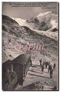 Terminus du Mont Blanc Railway - Glacier Bionnassy Train - Old Postcard