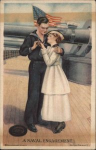 Robinson WWI U.S. Navy Sailor Proposes Pretty Woman Engagement Ring PC