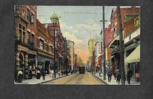 Vintage Postcard Main Street Uniontown PA!