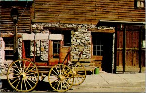 Vtg Stagecoach Historic Virginia City Montana MT Unused Postcard