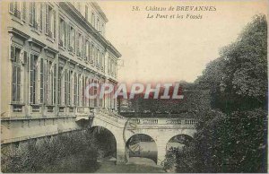 Old Postcard Chateau de Brevannes Bridge and Fosses