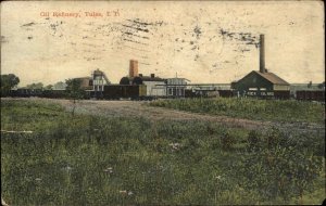 Tulsa IT Oklahoma OK Oil Refinery c1910 Postcard