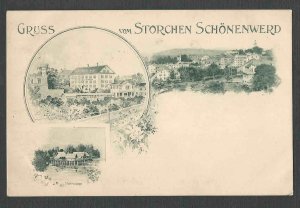 Ca 1896 PPC* VINTAGE GRUSS AUS TYPE STORCHEN SCHONENWERD SWITZERLAND MINT