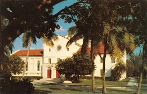 Miami, FL Florida FIRST PRESBYTERIAN CHURCH~Brickell Ave VINTAGE Chrome Postcard