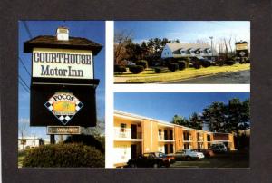 PA Court House Motor Inn Hotel Motel Doylestown Pennsylvania Postcard Penn