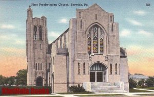 Postcard First Presbyterian Church Berwick PA