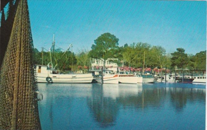 Mississippi Ocean Springs Inner Harbor Fishing Boats