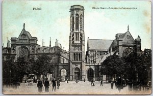 Place Saint Germain l'Auxerrots Paris France Gothic Religious Edifice Postcard