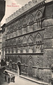 Vintage Postcard Siena Palazzo Bonsignori Indoor Lodging in Siena Italy