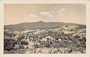 WILMINGTON VERMONT~BIRD'S EYE VIEW~1920s REAL PHOTO POSTCARD