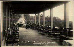 Middleton MA Fern Croft Covered Piazza c1910 Real Photo Postcard