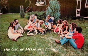 Vintage Political Campaign Postcard; George McGovern Family SD Senator Unposted