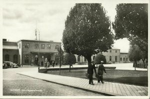 sweden, NÄSSJÖ, Järnvägsstationen, Railway Station (1950s) RPPC Postcard