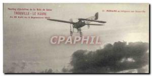 Old Postcard Jet Aviation Meeting d & # 39aviation Bay of Seine Le Havre Trou...