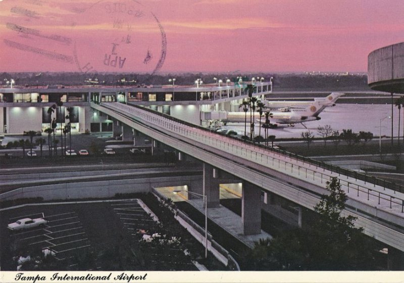 International Airport at Sunset - Tampa FL, Florida - pm 1983