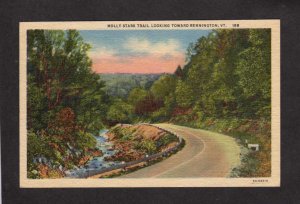 VT Molly Stark Trail Bennington Vermont Linen Postcard