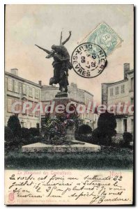 Old Postcard Niort Monument Fighters