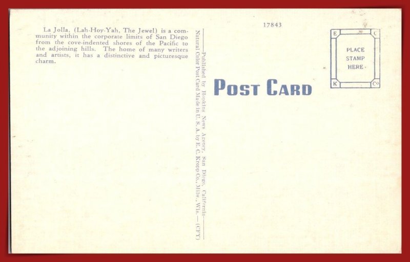 California, La Jolla - Park - [CA-972]