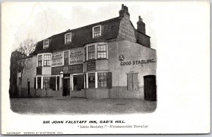 Sir John Falstaff Inn Gad's Hill Rochester United Kingdom Antique Postcard