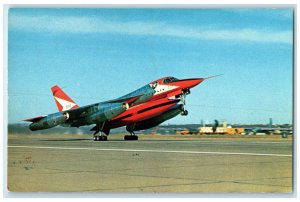 c1950 Convair's Delta Winged B58 First Supersonic Bomber Fort Worth TX Postcard
