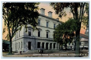c1910's Custom House & Post Office Building Portsmouth New Hampshire NH Postcard