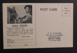 Mint USA Advertisement Postcard Rawleigh Products Consumers Mail Order