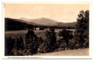 RPPC Presidential Range, White Mountains, Landscape, Shelburne, New Hampshire